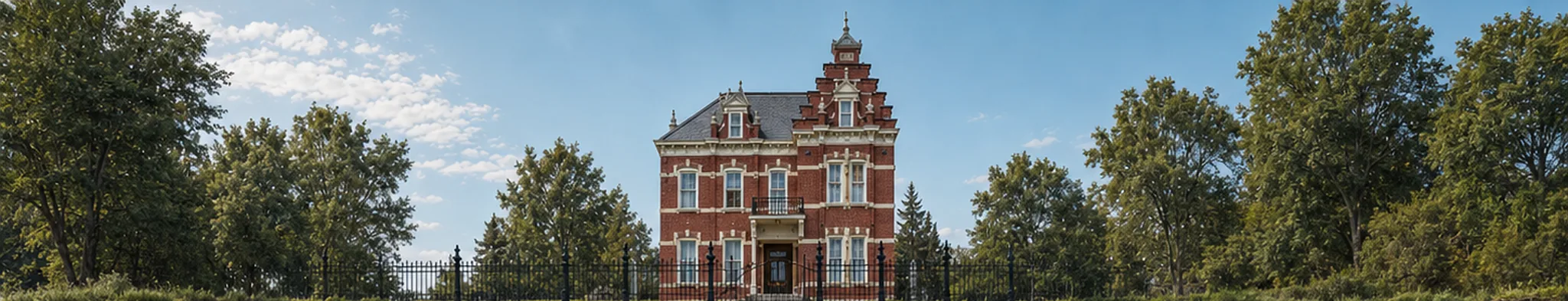 Historic Herzog Mansion and surface terrain above the research park